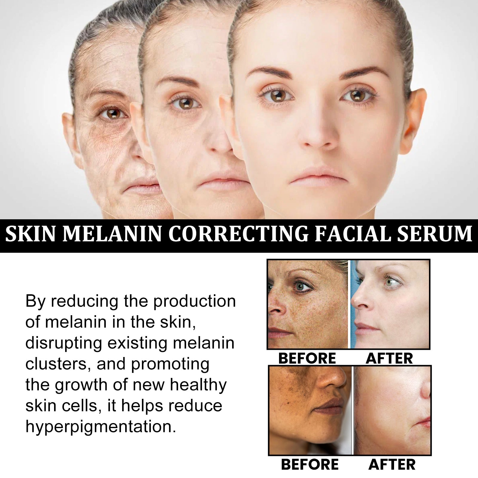 Brightening Face Essence, Hydrates, Rejuvenates, Reduces Dark Spots, Anti-Aging ,30ml