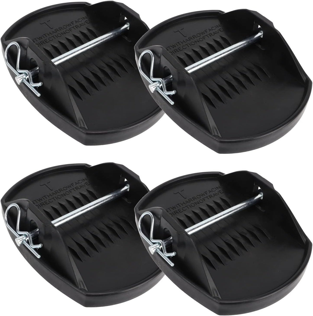 4pcs Caravan Feet Pads Heavy Duty Caravan Leg Pads Stabiliser Jack Pads