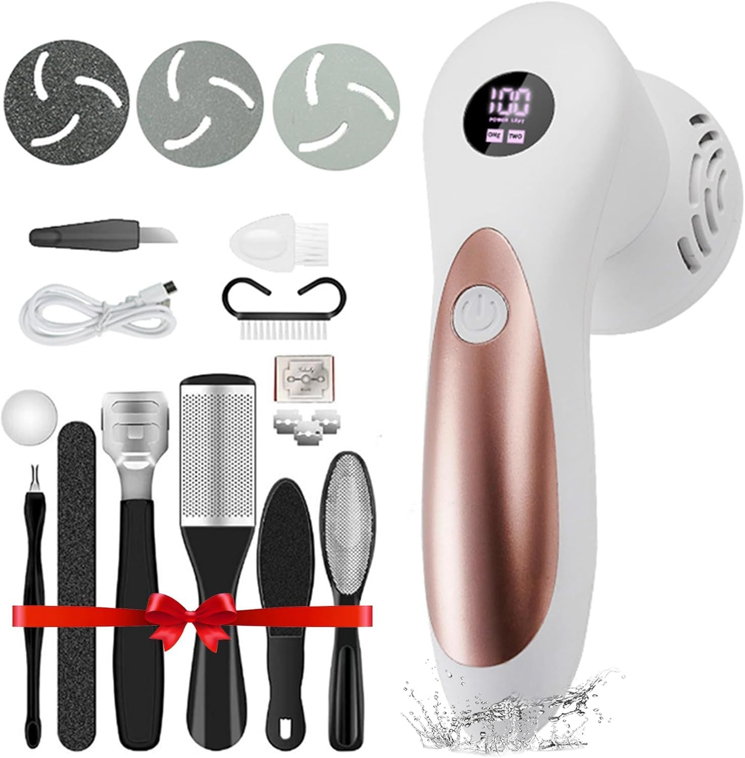 Electric Foot Grinder Rechargeable USB Foot Beauty Massage for Removing Calluses