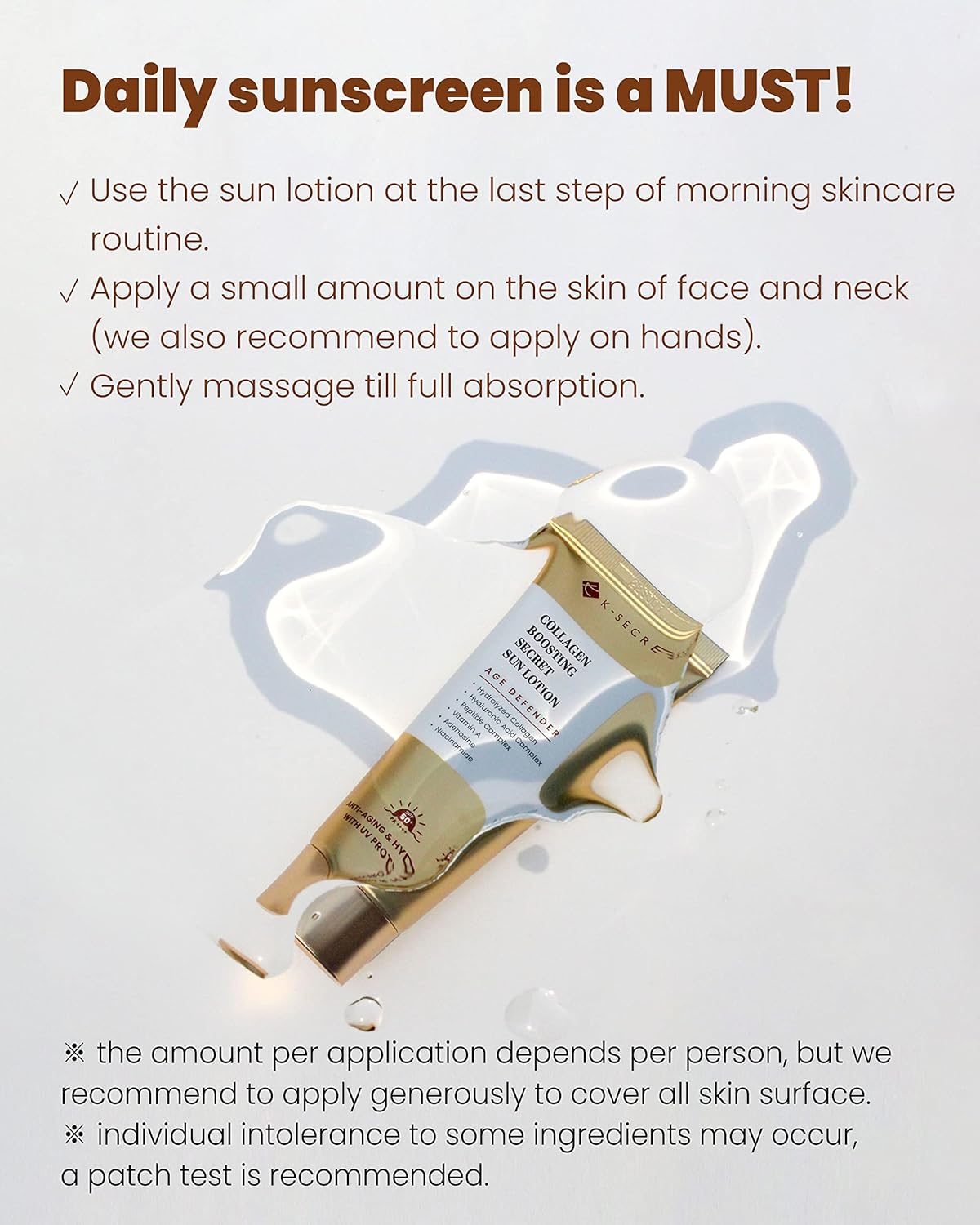 K-SECRET Collagen Boosting Secret Sun Lotion