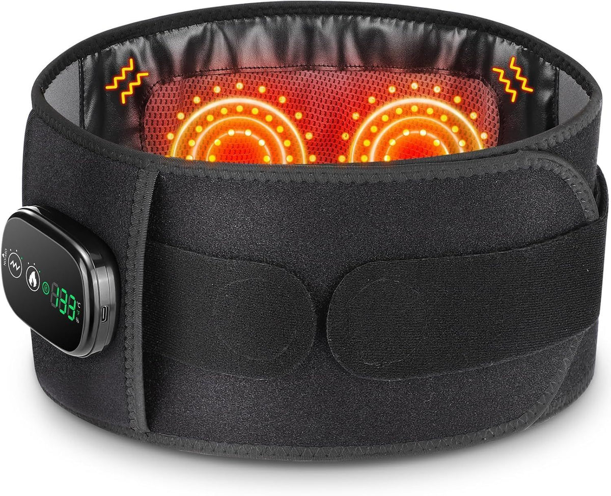 Cordless Heating Waist Belt Wearable Heated Pads Heating Massage Waist Support Brace