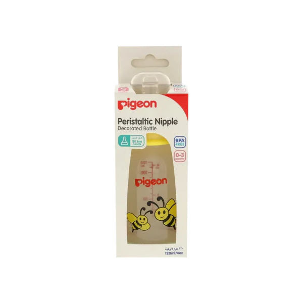 Pigeon – peristaltic nipple – 120ml -(0-3m)yellow