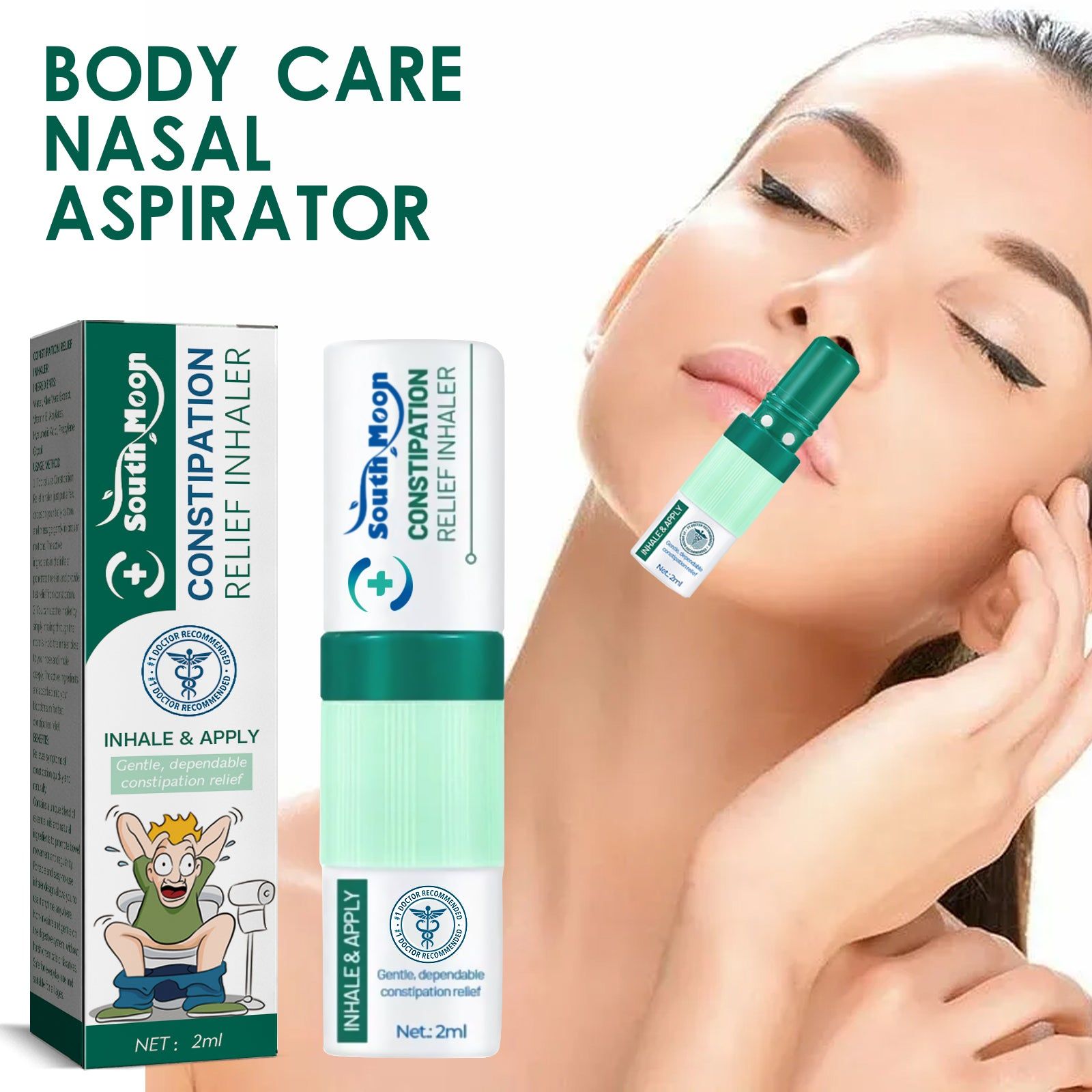 Body Care Nasal Aspirator, Natural Relief for Congestion and Digestive Health ,2ml