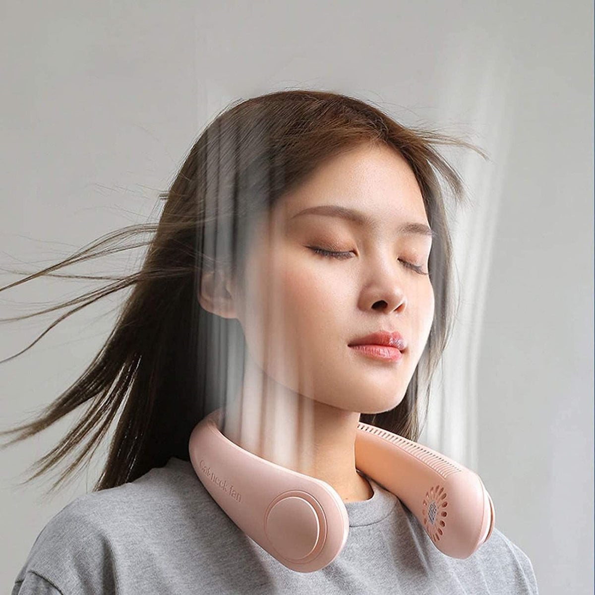 Bladeless Neck Fan Hanging Small Fan Portable Hands Free Neck Fan For Outdoor Sports Travel