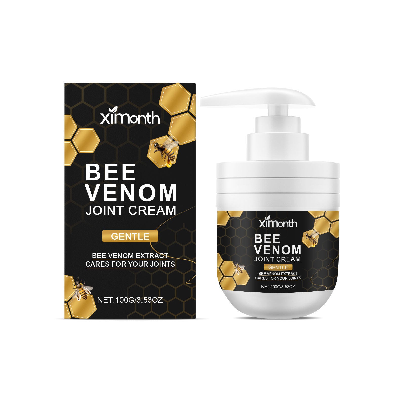 Bee Venom Hydrating Massage Cream, Moisturizes, Soothes Joints, Natural Skin Care ,100g