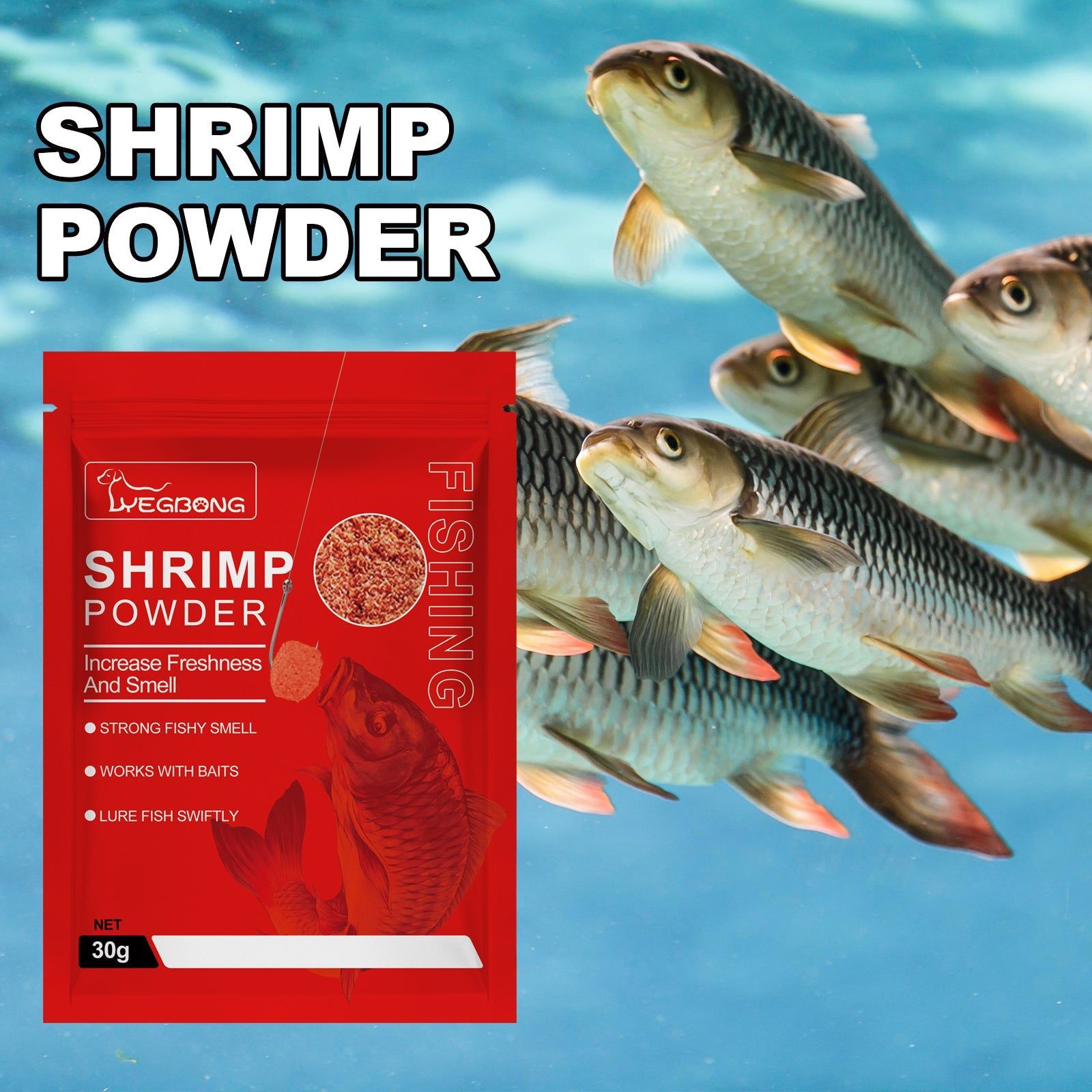Bait Attractant, Fish Feeding Booster, Long-Lasting Fish Lure, Portable Fishing Bait ,30g