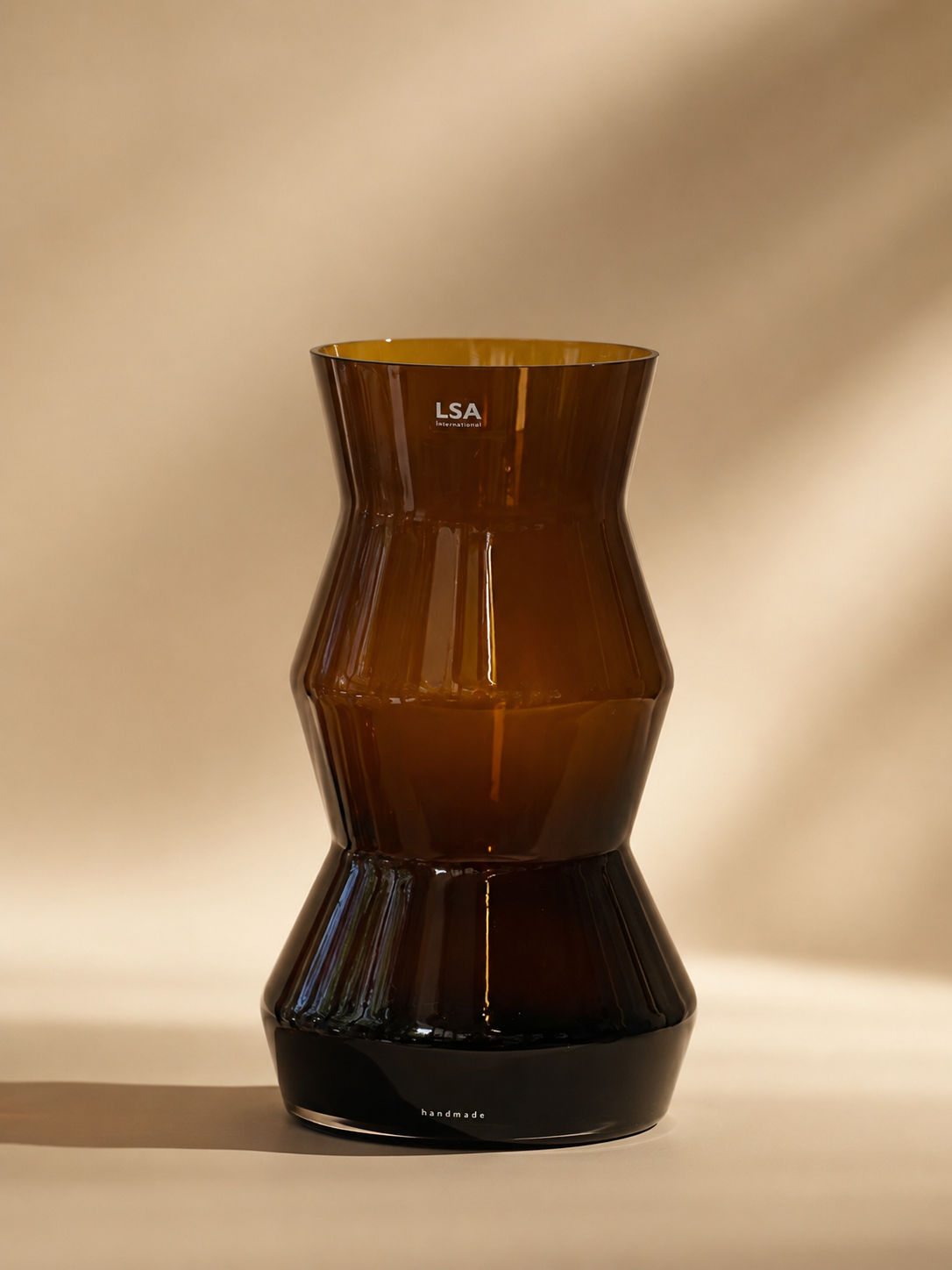 Tati deco LSA vase cognac color