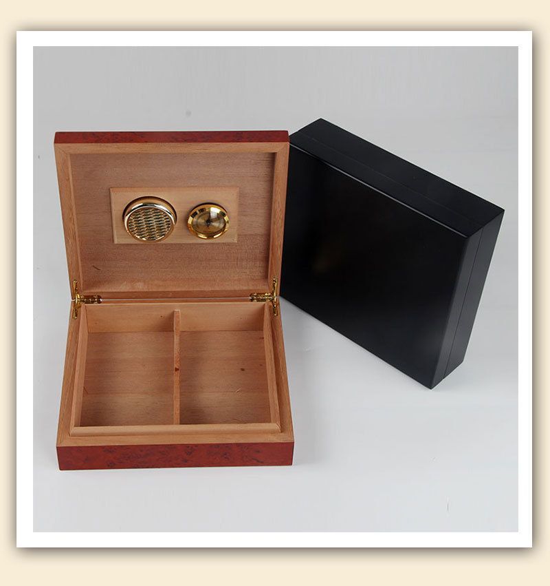 Cedar Humidor Wooden Cigar Storage Box With Humidifier Gel Smoking Accessories