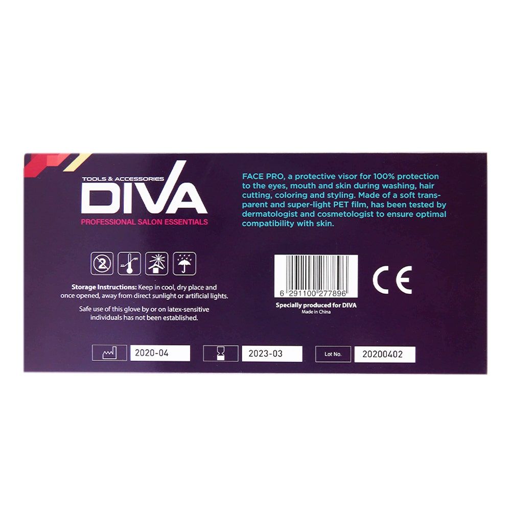 Diva Disposable Face Protector, 50pcs/Box