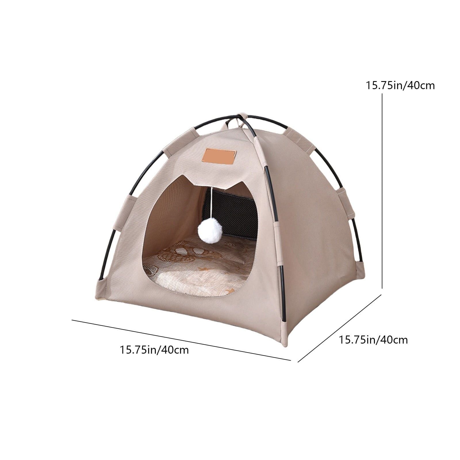 Cat Teepee Cave Pet Tent House Teepee Foldable Puppy Bed Cat Shelter