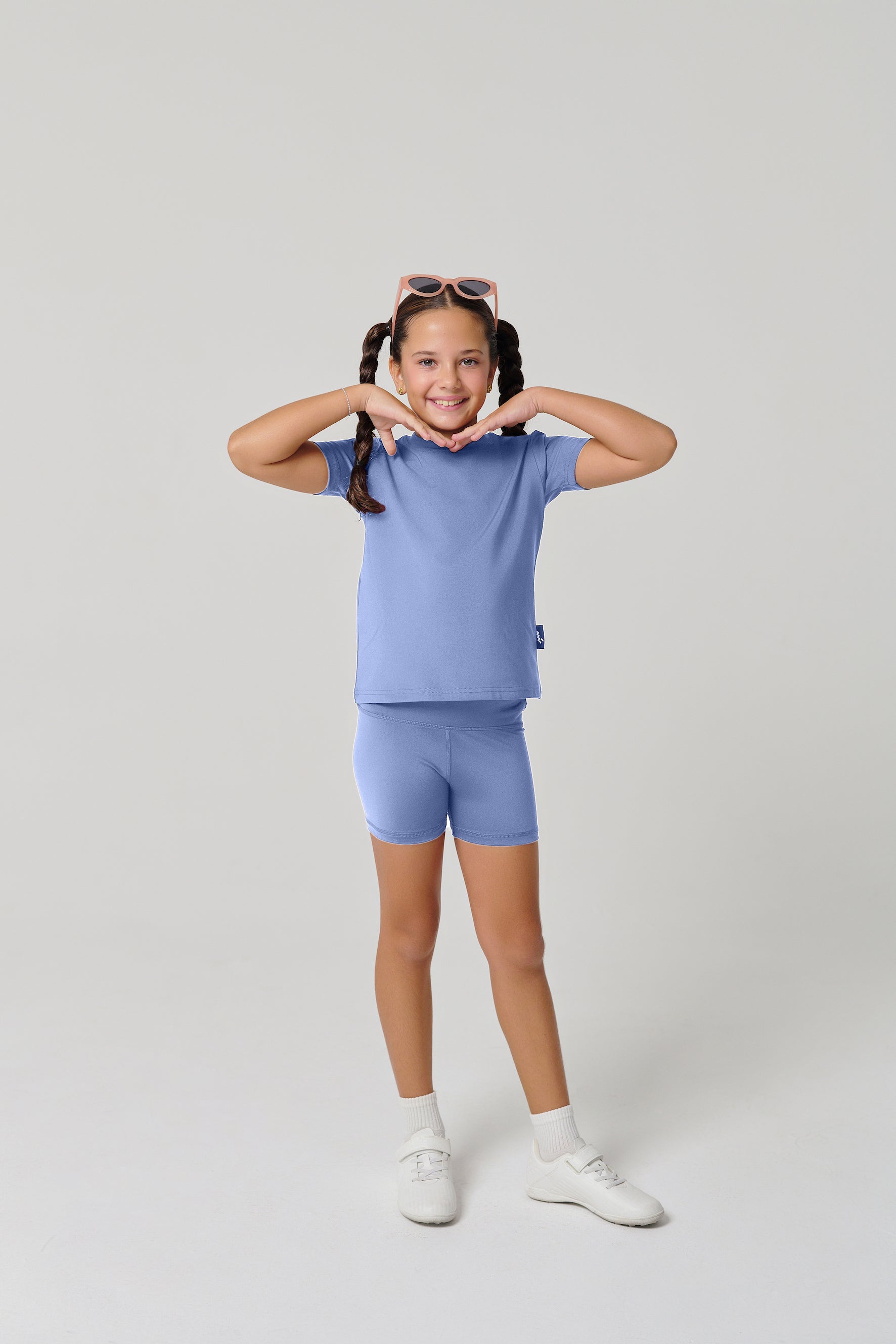 شورتات الدراجات "MULU Classic" للأطفال - أزرق فاتح