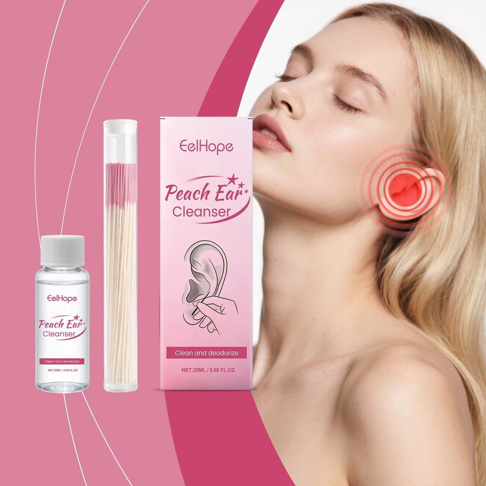 Ear Cleaning Kit with Solution Portable Ear Care 20ml