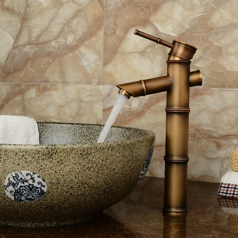 Antique Retro Hot Cold Water Copper Faucet Early 3 Knots