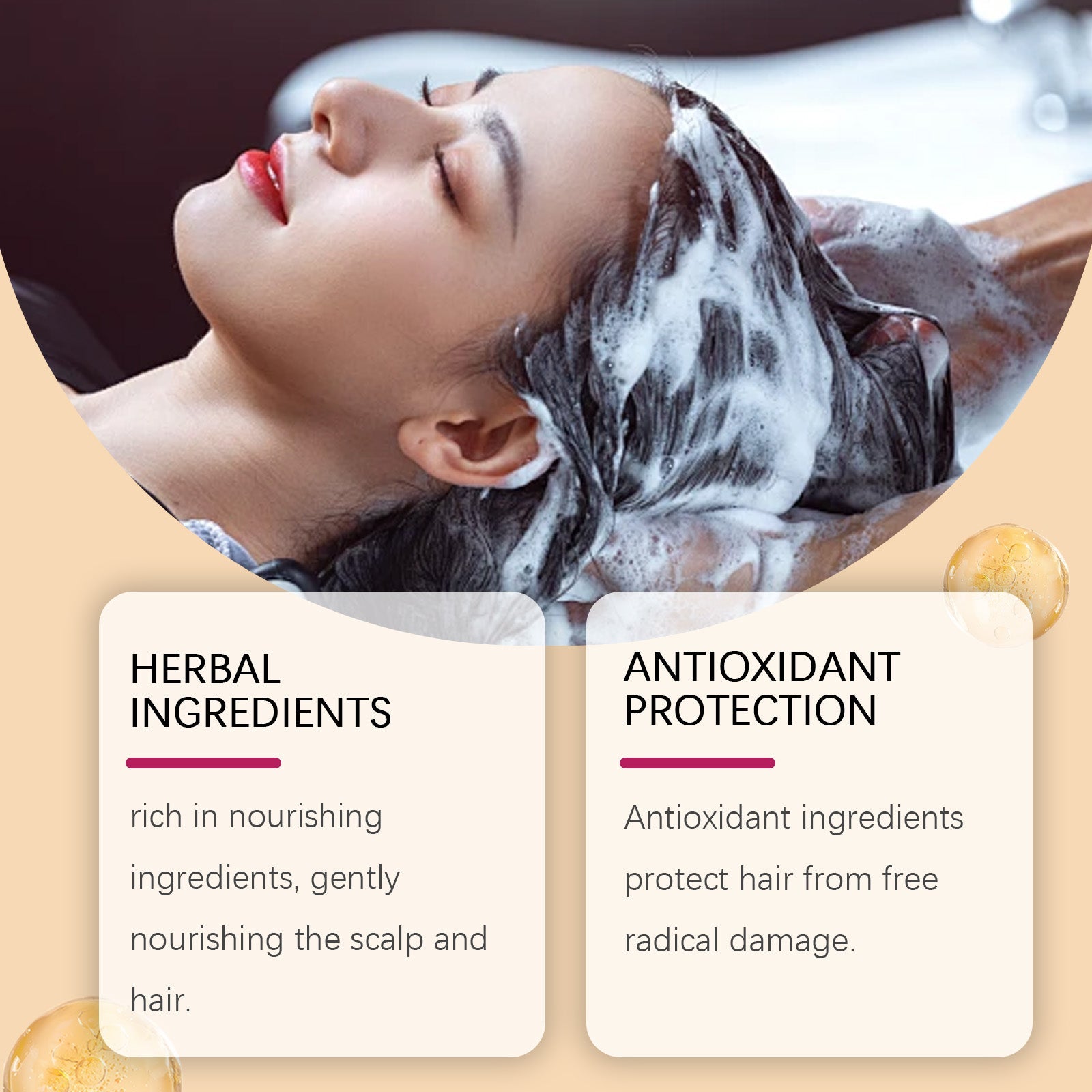 Citrus Gentle Shampoo for Body Cleansing, Nourishes Hair, Protects Dry, Knotted Strands ,60g