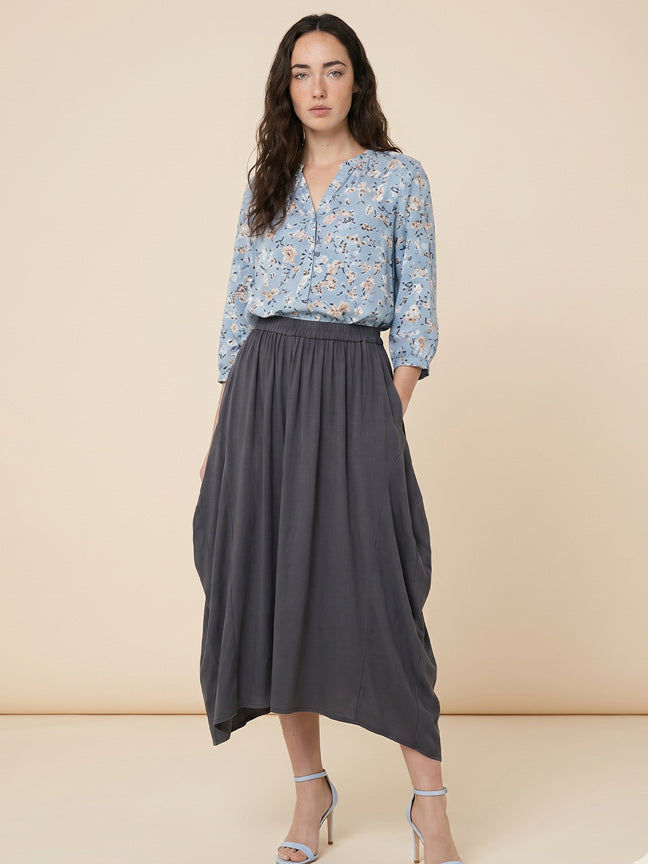B newYork eco cocoon paneled skirt