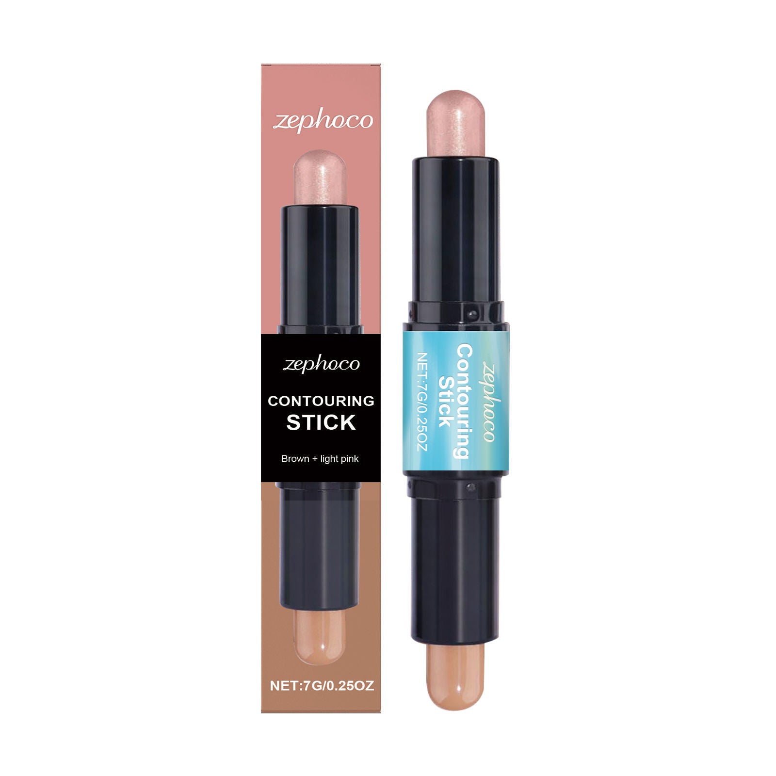 2-in-1 Facial Contouring Stick, High-Gloss, Long-Lasting, Easy Makeup, 3D Face Sculpting ,7g