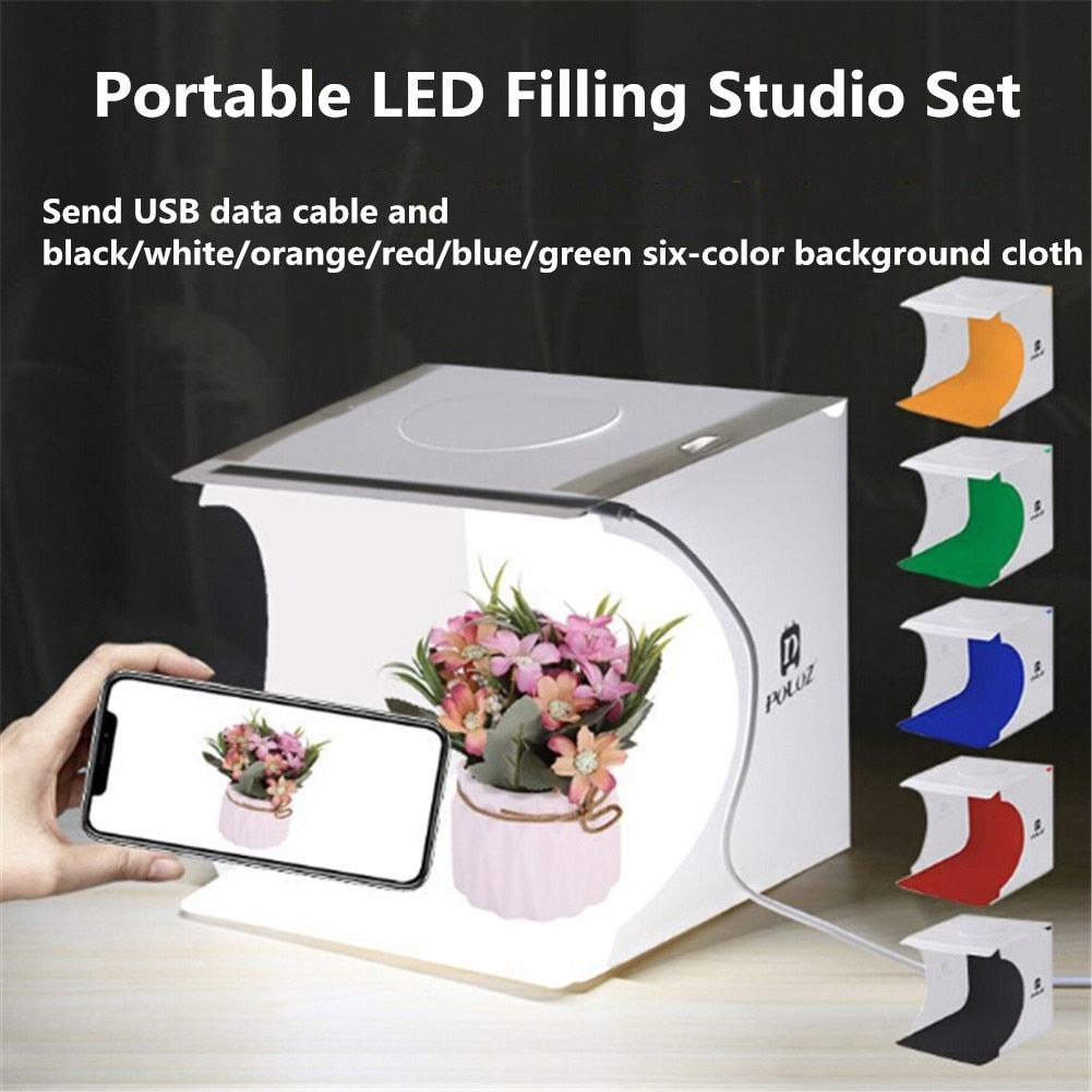 Folding Portable Lighting Box with LED, Photography Studio Photography With Soft