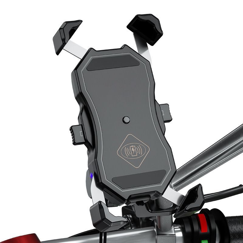 Motorcycle Wireless Charger Mobile Phone Holder 15W Phone Mount Navigation Bracket