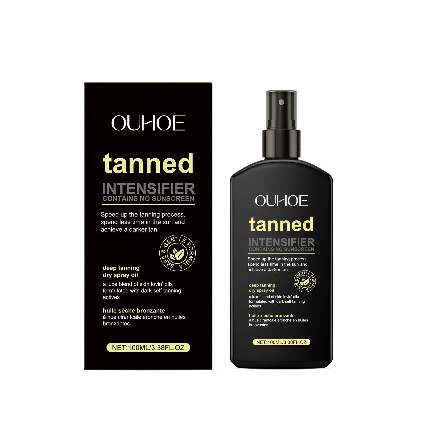 Blackening Spray, Summer Tan, Hydrating Body Sunbathing Essence, Instant Glow ,100ml
