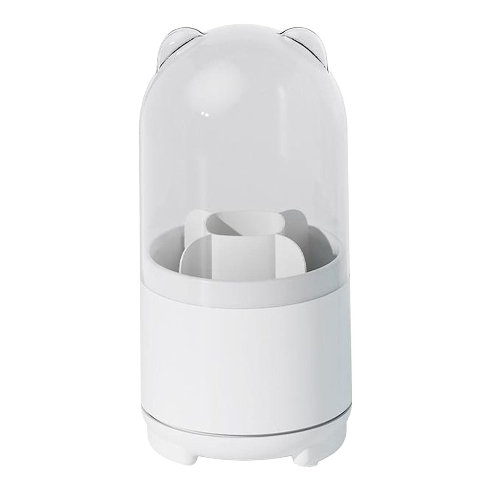 Makeup Brush Holder Dustproof Rotating Brush Organizer Pen Storage Box