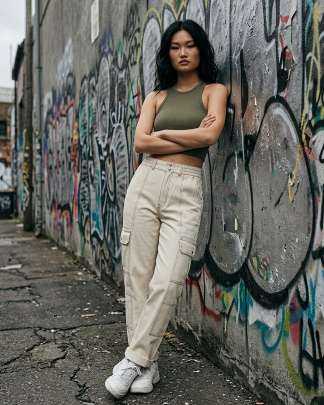 Urban Outfitters white UFO pant