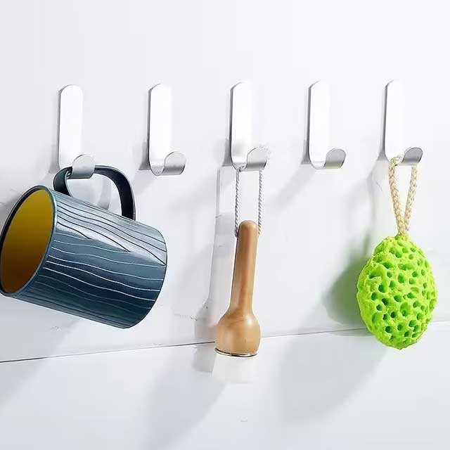 Black Color Multi-Purpose Wall Organizer Hook - Durable, Space-Saving Storage Solution for Home & Office