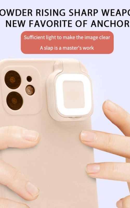 Selfie Phone Case LED Luminous Protective Cover With 4 Light Modes For iPhone