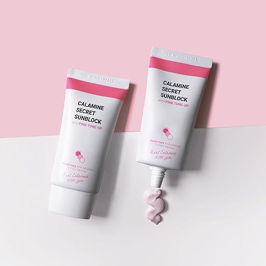 K-SECRET Calamine Secret Sunblock with pink tone-up
