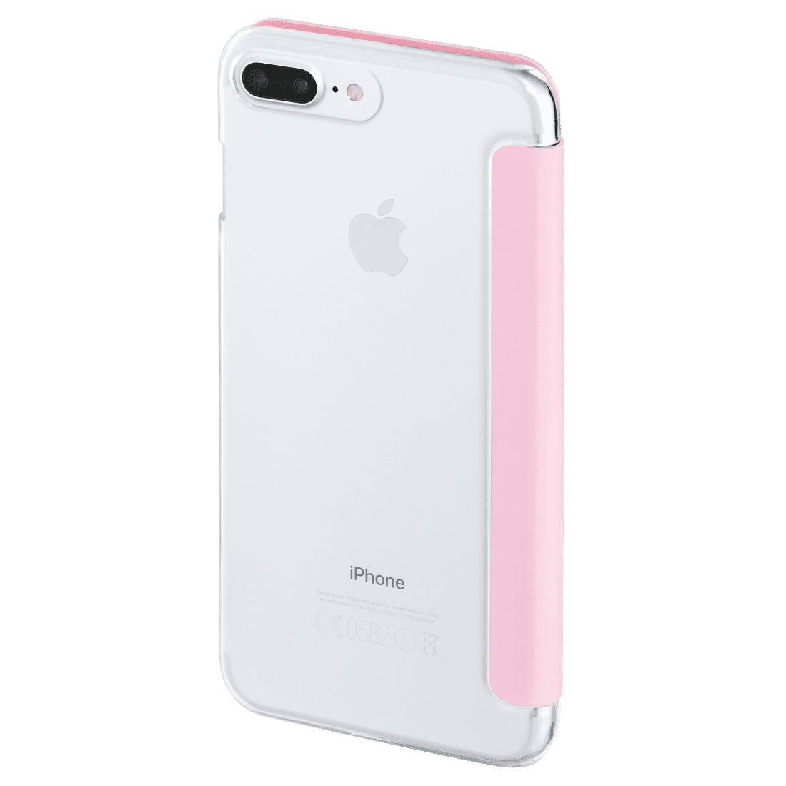 HAMA 177832 "Clear" Booklet Case for Apple iPhone 7 Plus/8 Plus, rose
