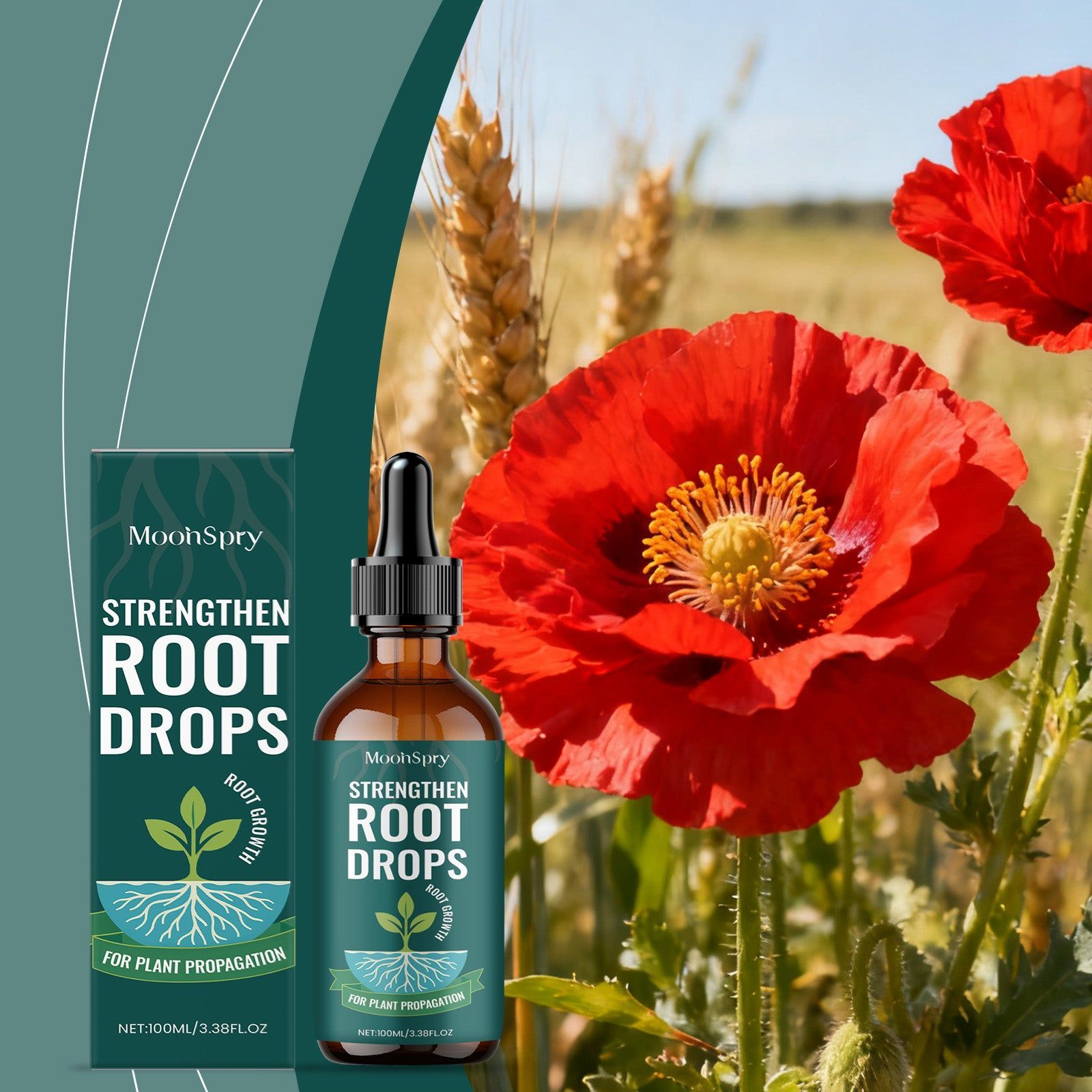 Boost Plant Rooting Drops, Fast Root Growth, Fertilizer for Plants, Flowers, Vegetables ,100ml