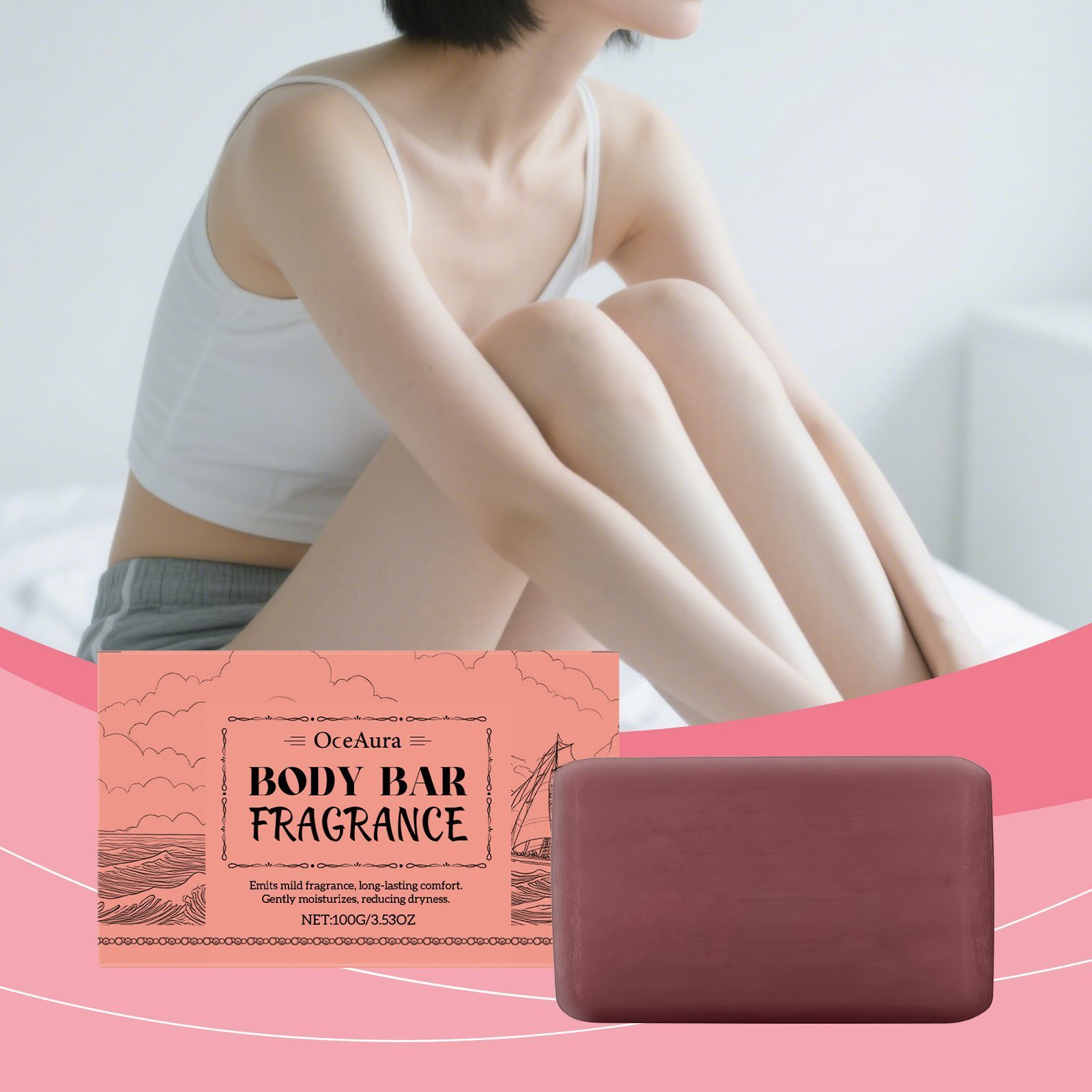 100g Fragrance Body Soap with Moisturizing and Gentle Cleansing