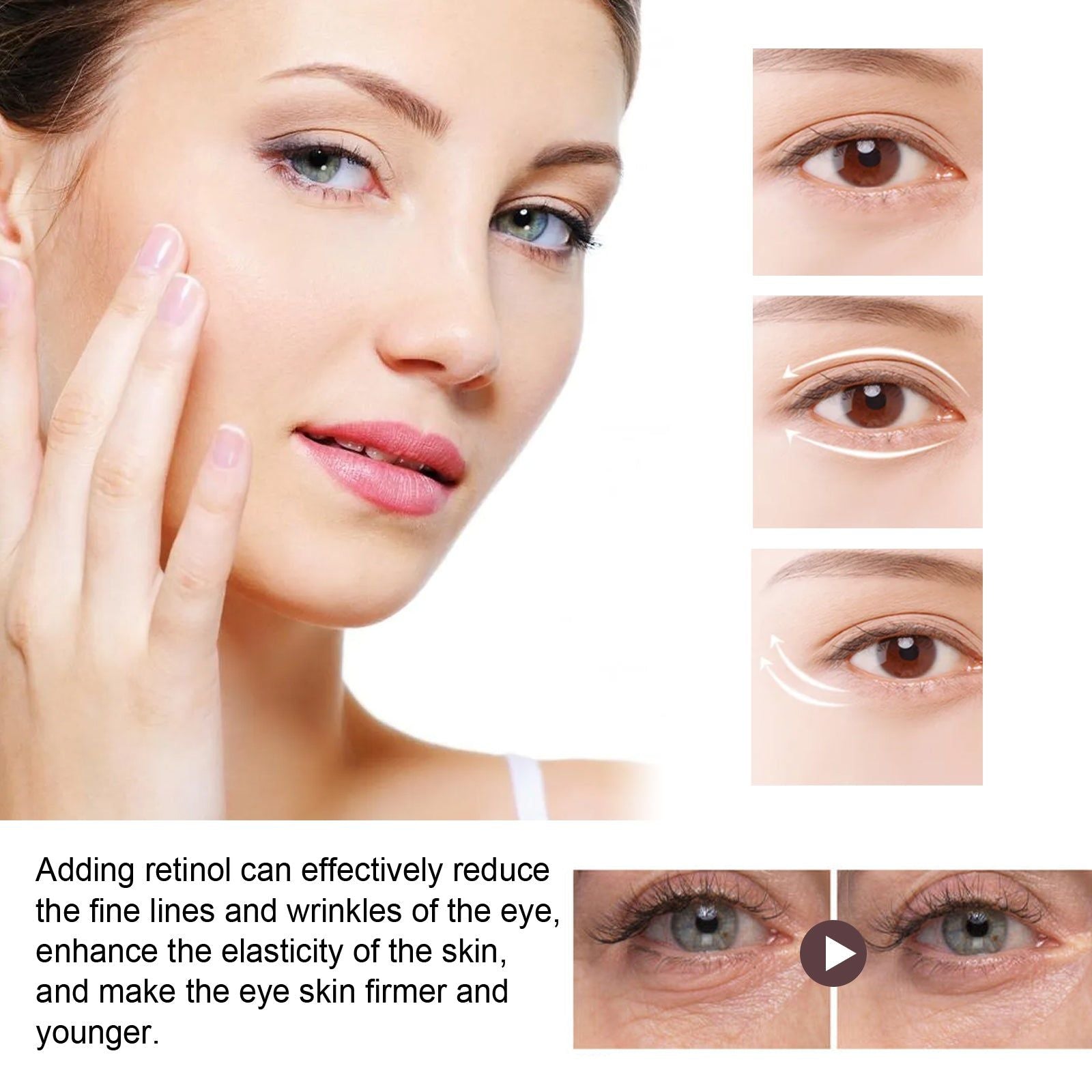 Retinol Eye Cream, Firming Wrinkle Repair, Dark Circles, Anti-Aging, Brightening ,20ml