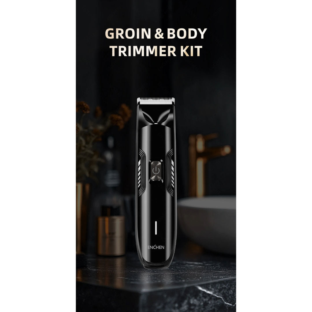 ENCHEN Spark 3 Cordless Body & Groin Hair Trimmer, Waterproof, 4 Guide Combs, USB Rechargeable