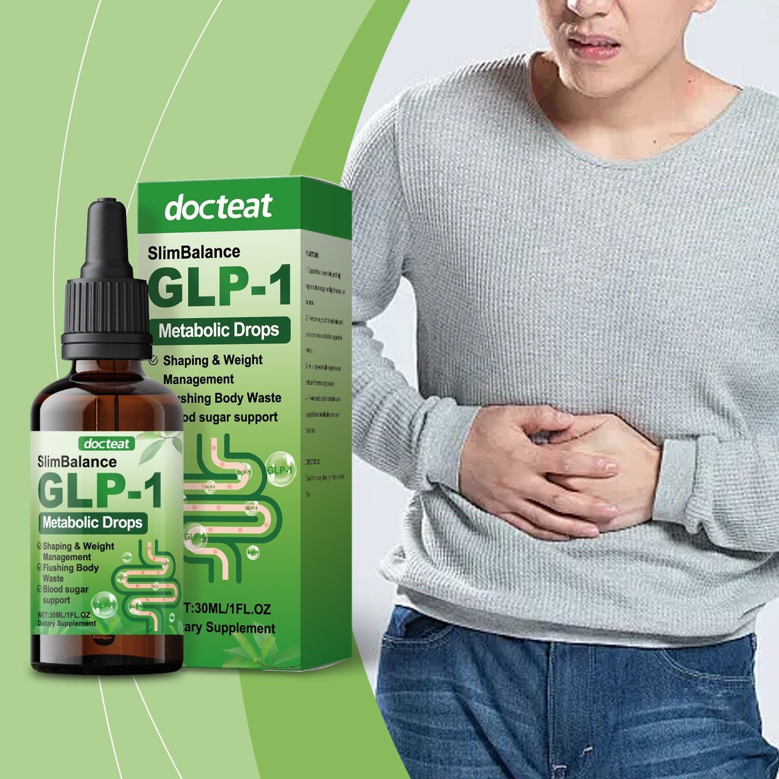 Boost Your Body Care, Regulate Blood Sugar, Support Digestion with GLP-1 Drops ,30ml