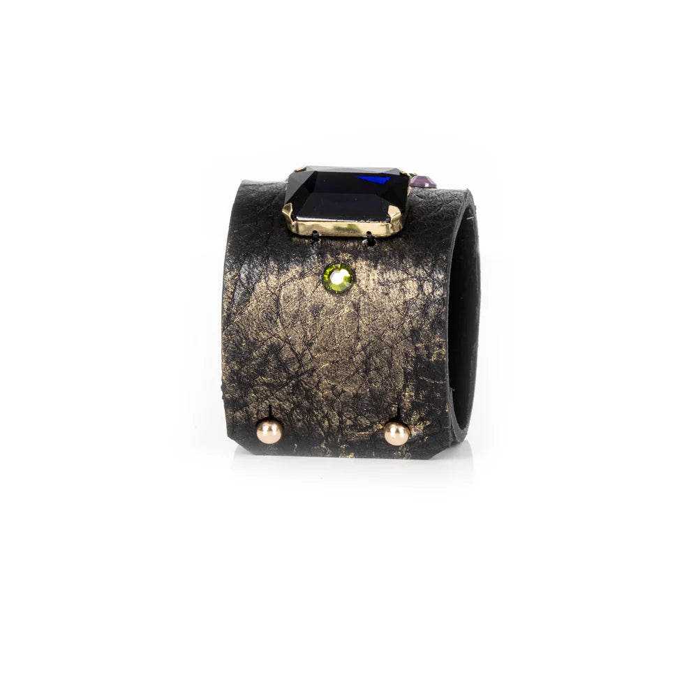 The Dark Royal Prism Leather Cuff
