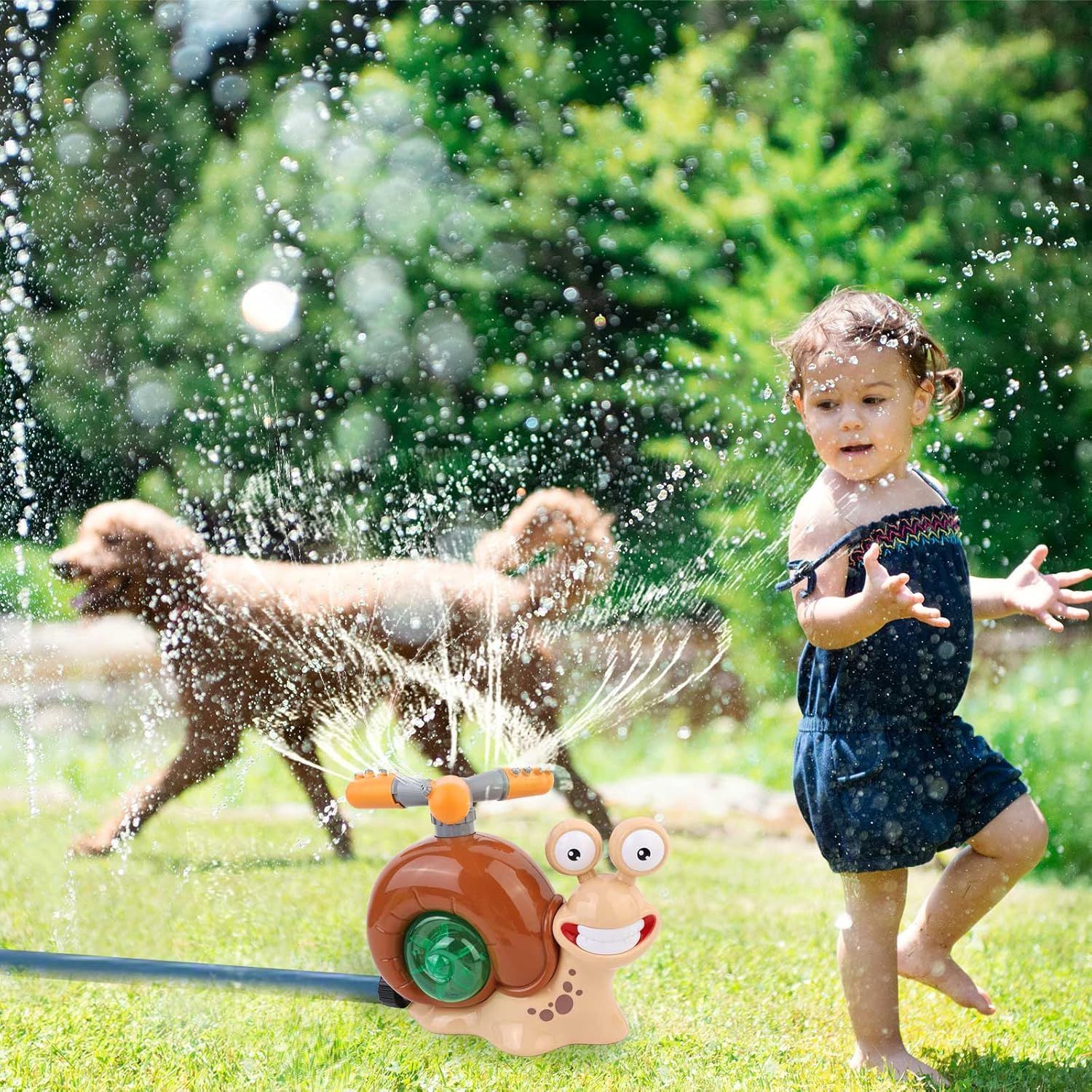 Children Sprinkler Toy Outdoor Water Toy Sprinkler Games for Outdoor Lawn Pool Party