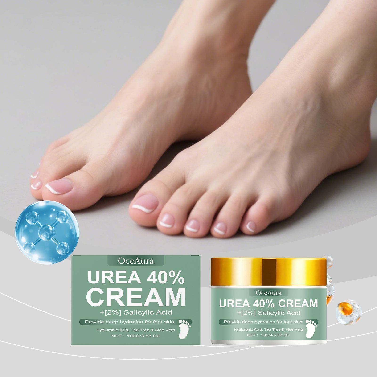 Plant Extract Foot Cream Hydrating Repair for Dry Feet 100g