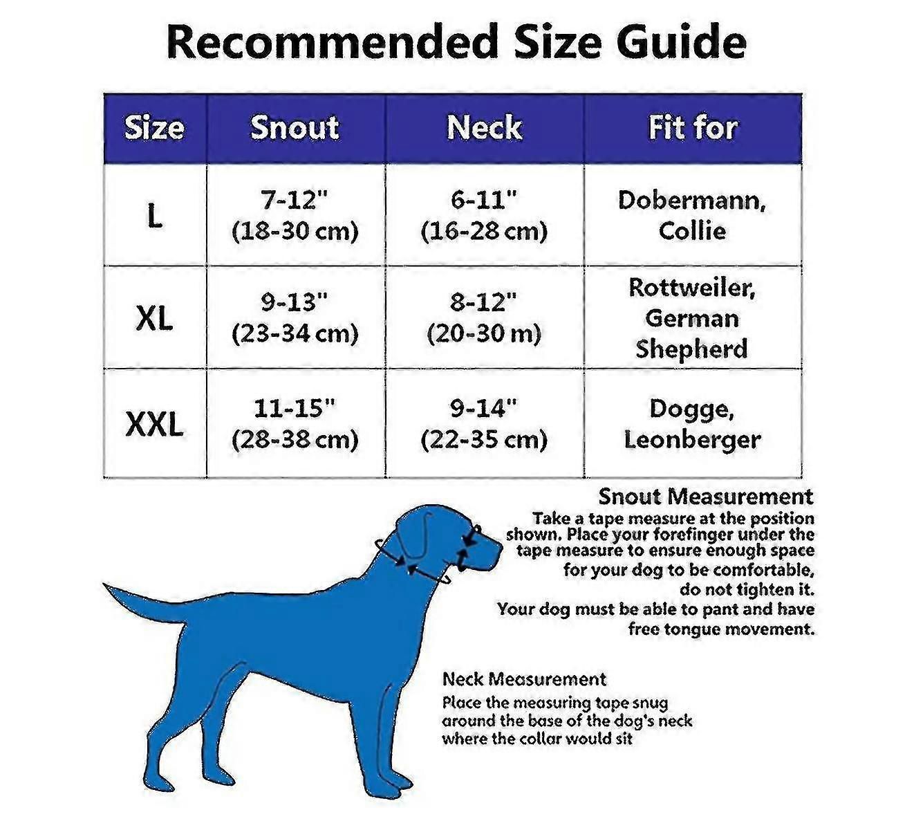 Nylon Soft Dog Muzzle, Anti-bit, Anti-bark, Anti-chew, Adjustable Ring (xl, Black) zxin