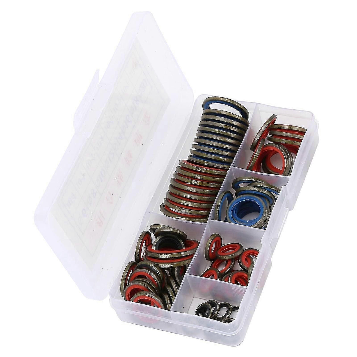 80pcs Sealing Gasket Washer Good Sealing Performance Various Models Oil Heat Corrosion Resistant O?ring Assortment Kits
