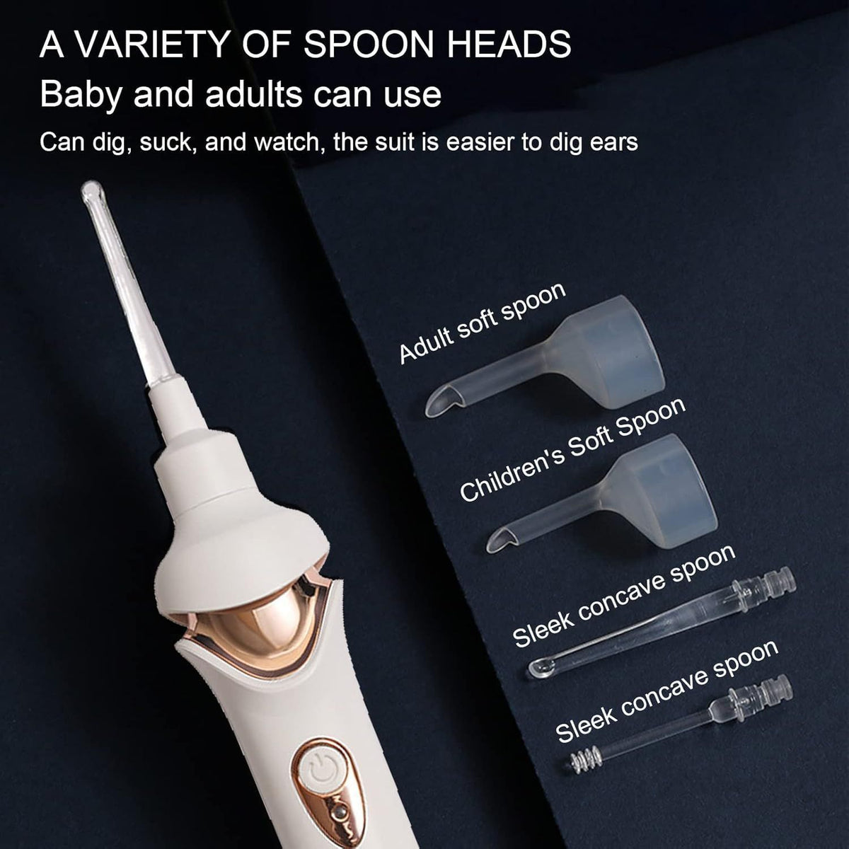 Ear Spoon Set Electric Ear Spoon With Lighting Mode Ear Wax Pick Cleaner