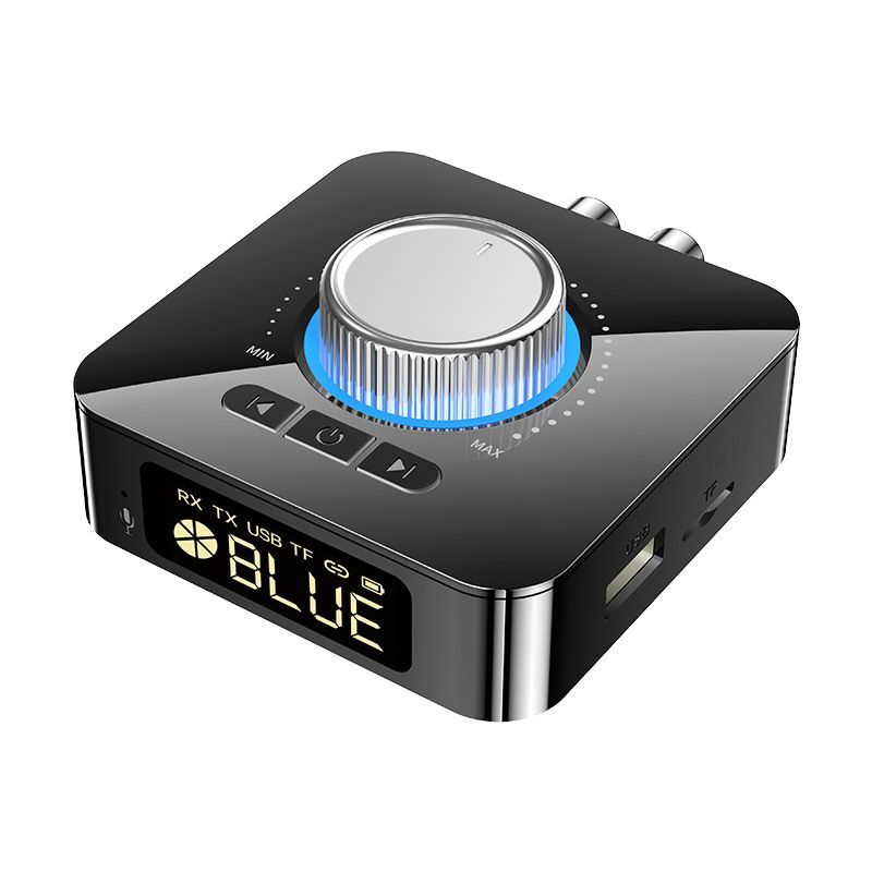 Bluetooth Receiver Transmitter 2 In 1 Wireless Audio Adapter With Digital Display