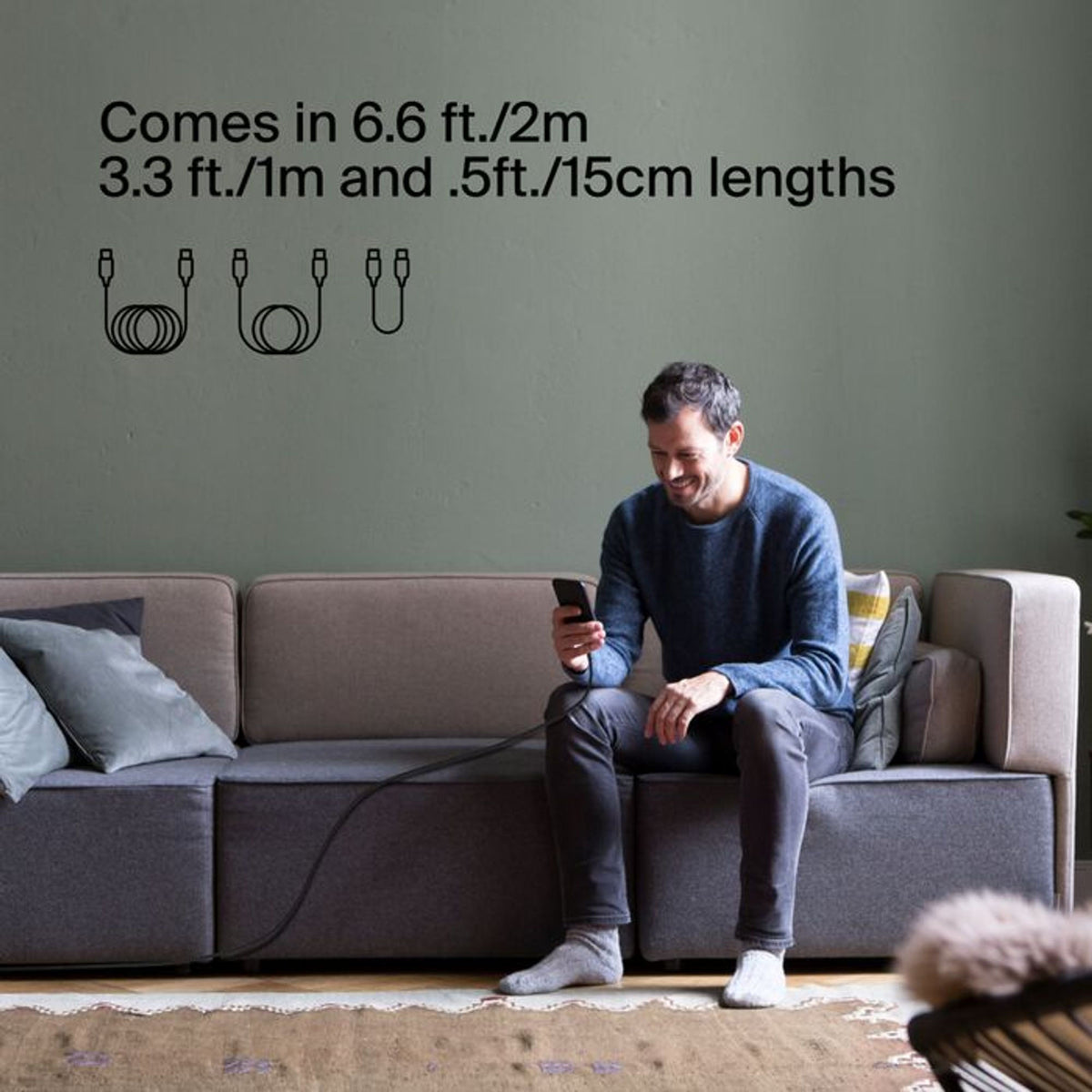 Belkin Boost Charge™ Braided USB-C to USB-C Cable, 1M