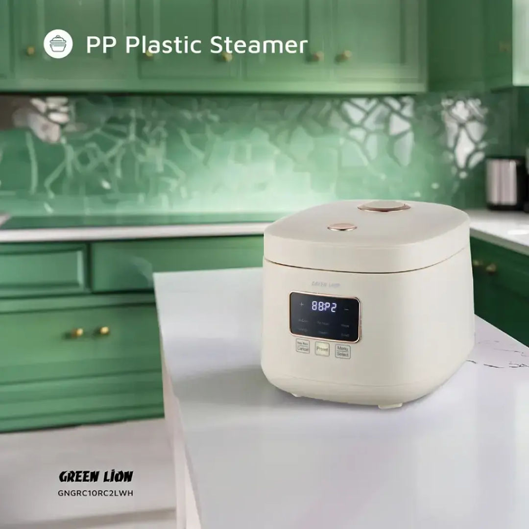 Green Lion GRC 10 Digital Rice Cooker 2L, Multi-Function Smart Cooker, White