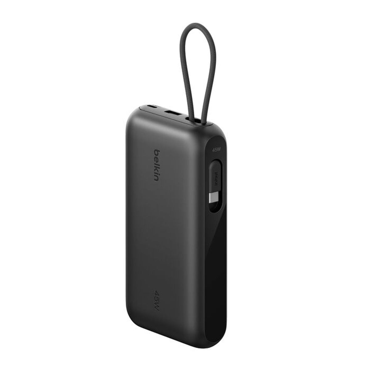 Belkin Boost Charge™ Power Bank, 20K, 45W, Integrated USB-C Cable, Black