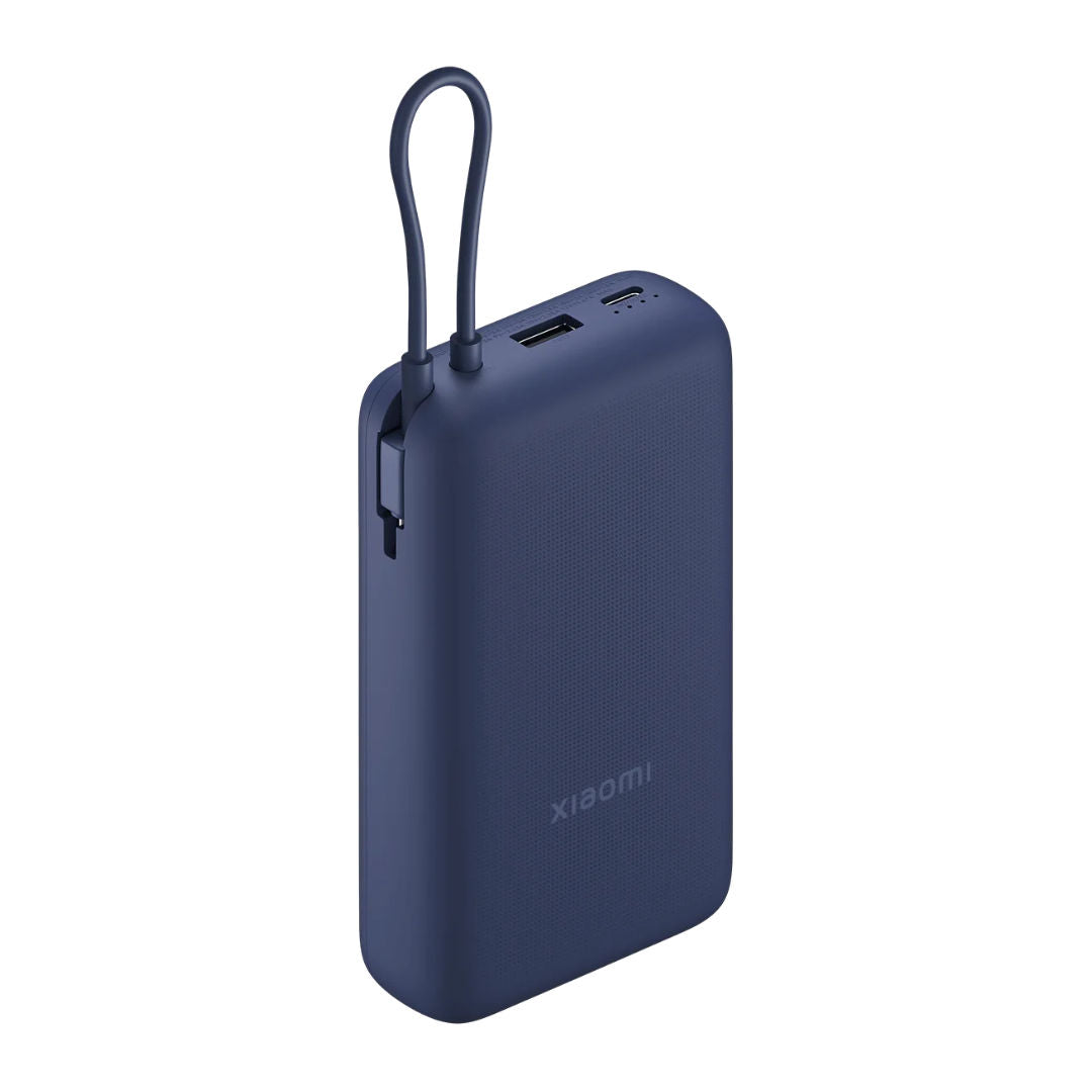 Xiaomi 33W Power Bank 20000mAh, Integrated Cable, Blue