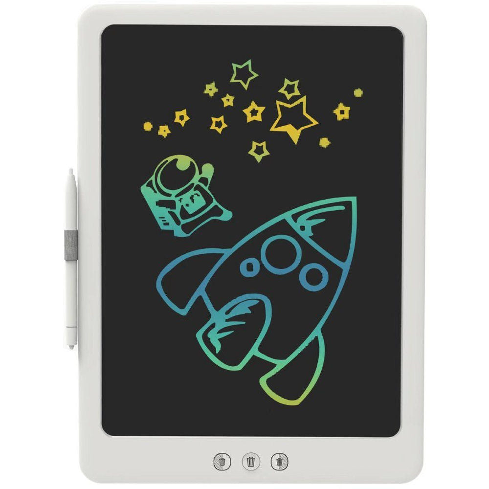 Blupebble 14-Inch Tablet Doodle Writing & Drawing Board for Kids, White