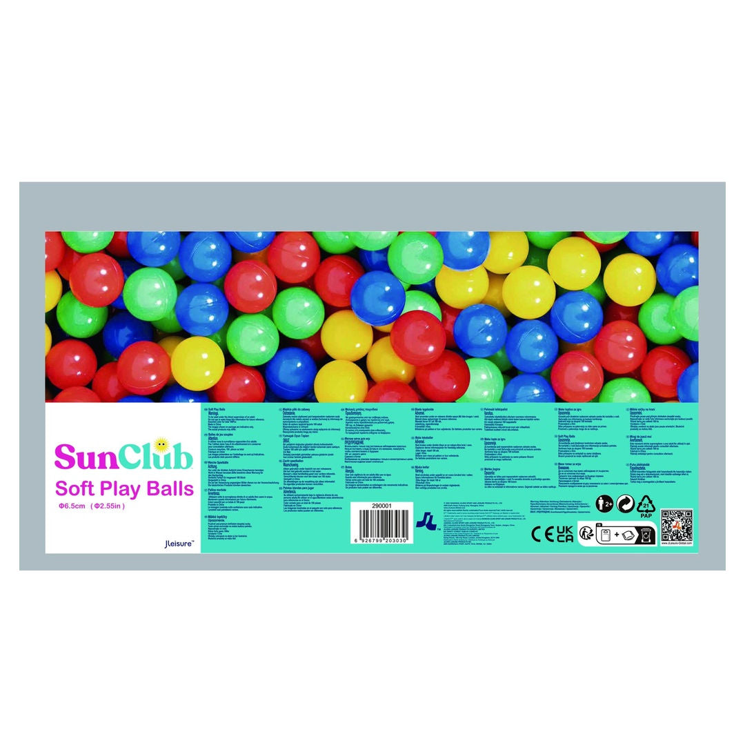 Jilong Soft-Feel Air Filled Play Balls, 6.5cm, 290001