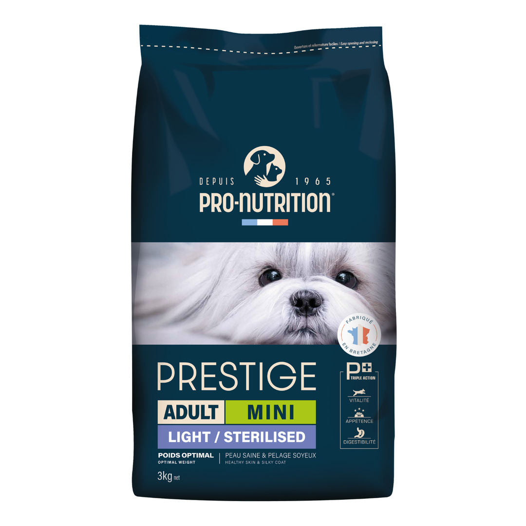 Pro Nutrition Prestige Dog Adult Mini Light, Sterilised, 3kg