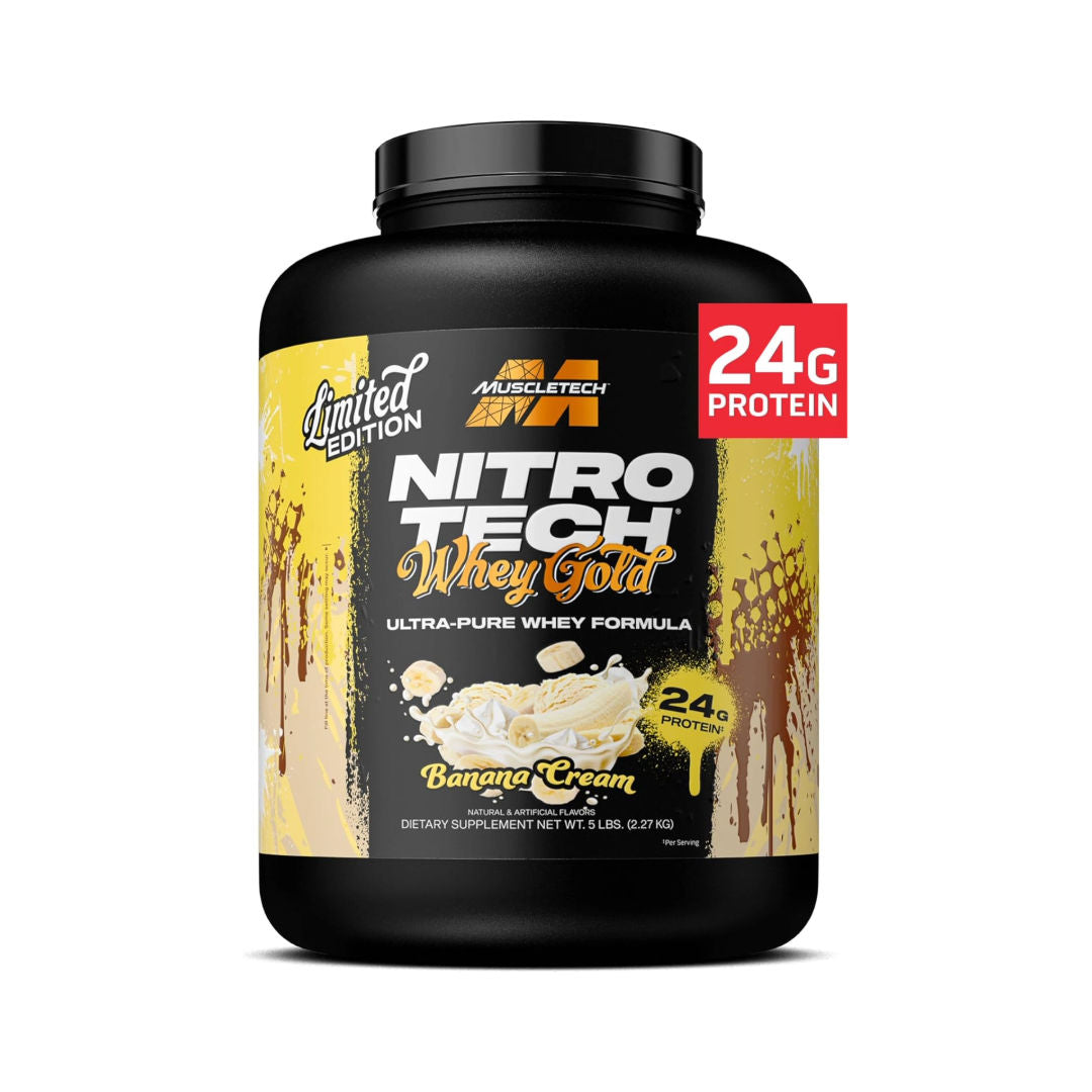 MuscleTech Nitro-Tech Limited Edition 100% Whey Gold Ultra-Pure Whey Formula, 5lbs