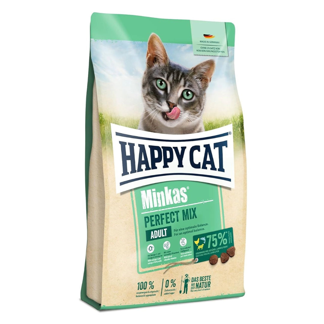 Happy Cat Minkas Perfect Mix Dry Cat Food For Cats, 1+ Year Old